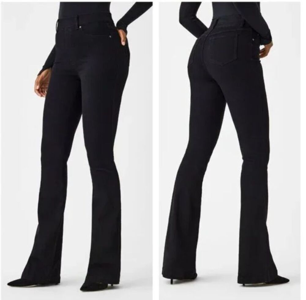 Spanx Women's Jeans SPANXshape EveryWear Flare Jeans in Black size 2X